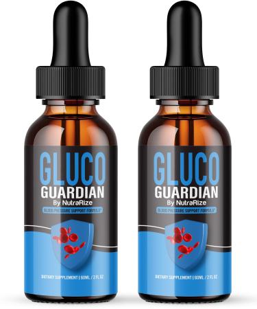(2 Pack) Gluco Guardian Drops Gluco Guardian Advanced Liquid Supplement All-Natural Blood Support Formula Gluco Guardian 24 Maximum Strength Herbal Drops GlucoGuardian Reviews (60 Servings)