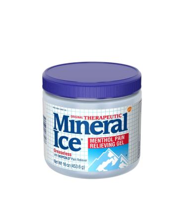 Mineral Ice Therapeutic Pain Relieving Gel 16 Ounce Jar