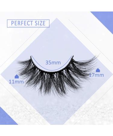 SWINGINGHAIR 3D Mink False Eyelashes 17mm Medium - Banana Natural (2 Pairs) - Buy Online on GoSupps.com