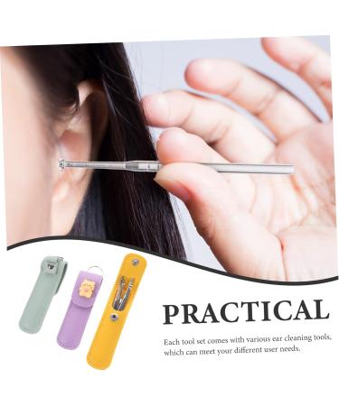Mobestech 15 Sets Earpick Ear Cleaning Kit | Ear Wax Removal & Blackhead Extractor Tool | Pore Cleaner & Tweezer Set for Effective Ear & Skin Care - Buy Online on GoSupps.com