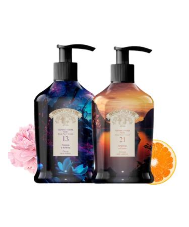 COMPAGNIA DELLE INDIE Liquid hand soap - Liquid soap - Liquid hand soap - Liquid soap for delicate hands - 300 ml size (Peony and Orange)