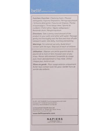 Belif Wormwood Cleansing Foam Face Cleanser 5.4 Fl Oz - Clean Beauty - Buy Online on GoSupps.com