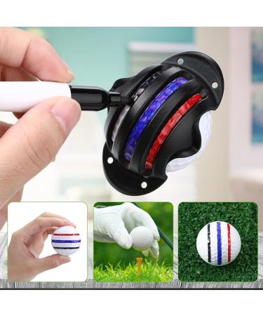 Golf Ball Marker Kit - 16 Packs with Stencils, Liner, Pens - Golf Accessories for Alignment and Identification - Buy Online on GoSupps.com