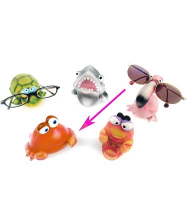 By-Bers Hand-Painted Crab Glasses Holder - Colorful Polyresin Keeper for Kids & Adults | Funny & Cheeky Design - Buy Online on GoSupps.com