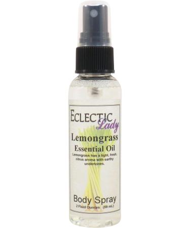 Lemongrass Essential Oil Body Spray (Double Strength) 8 ounces Body Mist for Women with Clean Light & Gentle Fragrance Long Lasting Perfume with Comforting Scent for Men & Women Cologne with 8 Fluid Ounces (Double Strength)