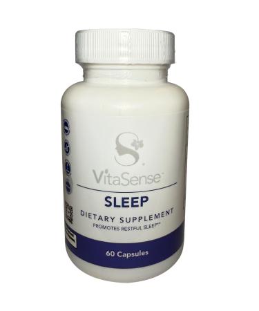 SeneGence VitaSense Sleep Supplement 60 Capsules Relaxation and Restful Sleep Support with Organic KSM-6 Ashwagandha Melatonin and Magnesium Glycinate