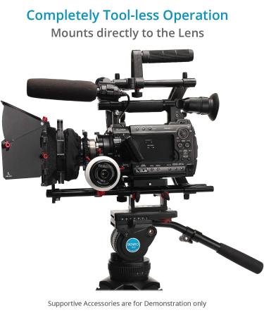 PROAIM MB-600 Sunshade Mattebox for Camera Lenses up to 95mm | 15mm Rails, Top Flag, Side Flags, Knicker, 2 Filter Holders, Format Masks | Tool-Less Design (P-MB-600) - Buy Online on GoSupps.com