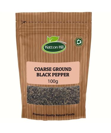 Cracked Black Pepper (Coarse Ground) 100g by Hatton Hill