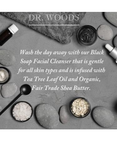 Dr. Woods Black Soap Liquid Facial Cleanser with Organic Shea Butter 8oz - Pack of 2 - Buy Online on GoSupps.com
