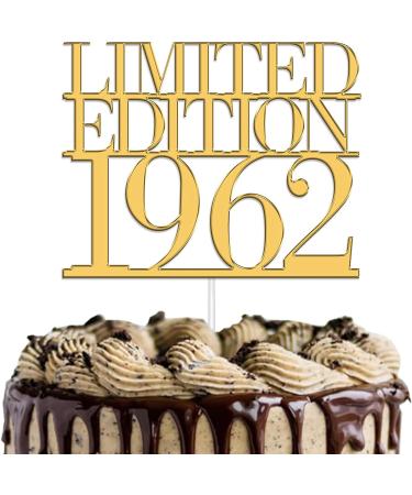 Personalised Birthday Cake Topper Limited Edition Any Year | Acrylic Cake Topper | Cake Toppers | Personalised Cake Decorations - Gold - Buy Online on GoSupps.com