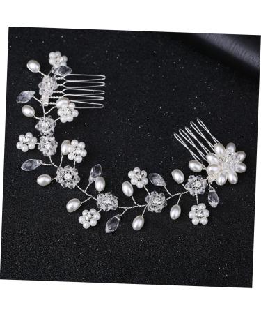 FRCOLOR Bridal Comb Pearl Hair Clip Side Hair Comb Hair Accessories for Women Bridal Hair Clip Hair Clips for Women Headwear for Women Hair Combs Tiara Wedding Hair Pin - Buy Online on GoSupps.com