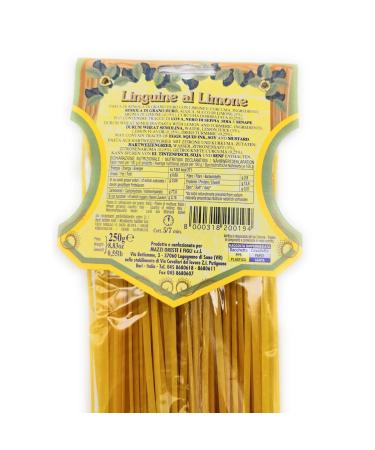 Oreste Mazzi Linguine al Limone - 250g x 4 Pack | Authentic Italian Lemon Pasta | International Shipping - Buy Online on GoSupps.com