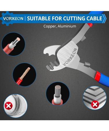 VORXEON 6 Inches Cable Cutter Tool - High Leverage Cutter for Aluminum, Copper, and Communications Wire - Buy Online on GoSupps.com