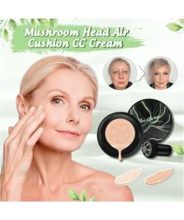 Chaffu Moisture Cushion CC Cream Mushroom Head Air Cushion CC Cream Liquid CC Foundation CC Cream Foundation Full Coverage Moisturizing Foundation Oil-Controlling Moisturizer(Brunet Brown 2 pcs) - Buy Online on GoSupps.com