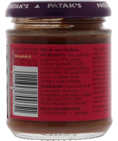 Patak's Tandoori Curry Paste - Ideal for Marinades and BBQ - 170g - Buy Online on GoSupps.com