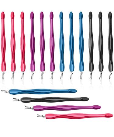 Cuticle Trimmer Professional Cuticle Pusher V Shaped Cuticle Remover Manicure Dead Skin Removal Tool Toe Nail Care for Home and Nail Shop (12Pcs)