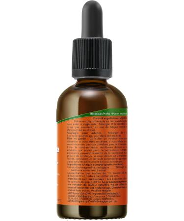 NOW Supplements Organic Ashwagandha Liquid Extract 59mL - Buy Online on GoSupps.com