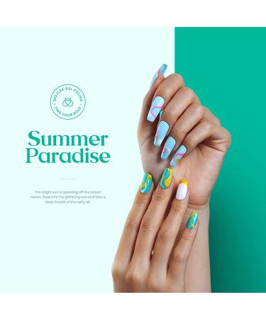 Beetles 23Pcs Summer Paradise Gel Nail Polish Kit - Pastel Neon Colors w Base & Top Coat | Gift for Girls - Buy Online on GoSupps.com