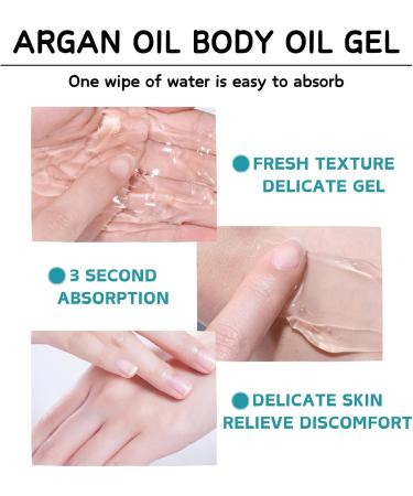 Body Oil for Women - Argan Oil Body Oil - Body Skin Care for Hydrating Nourishing Firming - Facial Oil Gel - Essential Oils for Skin - Body Oil for Dry Skin - Stretch Mark Oil - Buy Online on GoSupps.com