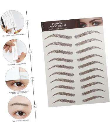 FOYTOKI 9 sheets Shaping Temporary Hairlike Imitation Artificial Transfers Eyebrow Stickers Tattoos False - Buy Online on GoSupps.com