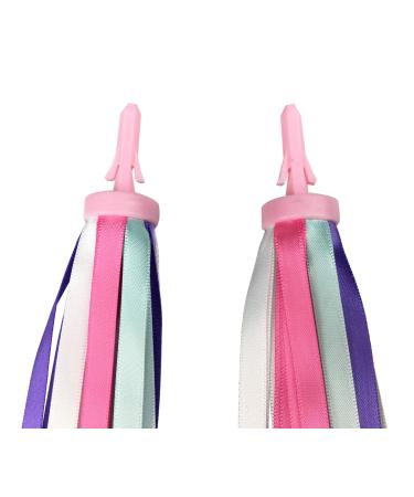 PLATT Kids Bicycle Handlebar Streamers | Colorful Tassel Ribbons for Girls Boys Bike/Scooter Handgrip - Purple 1 Pair - Buy Online on GoSupps.com