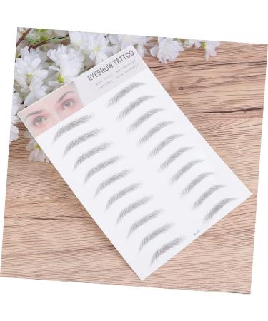 Balacoo Artificial Eyebrow 2pcs 3d Eyebrow Stickers Natural Eyebrow Shaper Eyebrow Transfer Stickers 6d Eyebrow Trimming Tool - Buy Online on GoSupps.com