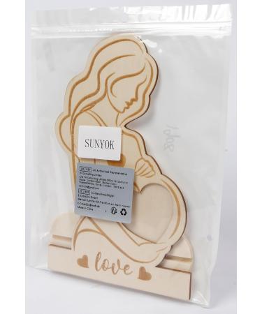 Sunnyok Ultrasound Picture Frame - Perfect Pregnancy Gift for Expecting Mothers | Wooden Baby Photo Frame for Baby Shower & Mother's Day - Buy Online on GoSupps.com
