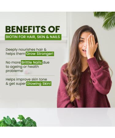 Generic Biotin 10000mcg for Hair Growth Tablets - 120 - Buy Online on GoSupps.com