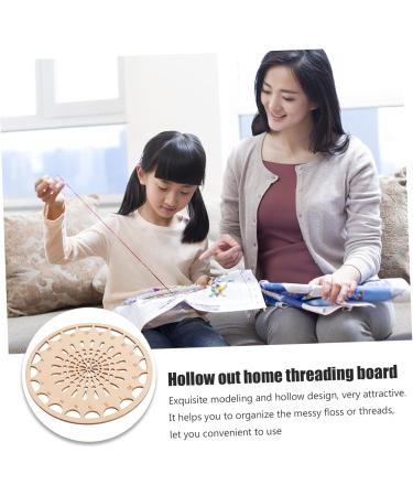 Ciieeo 1 Portable Kreuz-B Set - Tulip Production Threads Halter Studio Button Organizer DIY Wooden Cross Coil Light Tool 14.1x14.1cm for Handicrafts - Buy Online on GoSupps.com