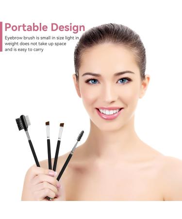 4-Piece Eyelash Brush Set - Double Ibex Brushes & Eyebrow Comb for Perfect Eyelash Extensions & Brow Stain - Buy Online on GoSupps.com