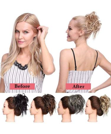 XXL Hair Part Extensions Bun Tie - Smooth Updos for Women - 45g Silver Gray - International Shipping Available - Buy Online on GoSupps.com