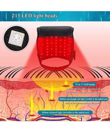 LED Red Light Therapy Hat 215Pcs Leds 660Nm & 850Nm Near Infrared LED Therapy Device for Hair Loss Promote Hair Fast Regrow Care Cap for Men and Women - Buy Online on GoSupps.com