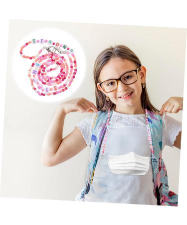 Shop Minkissy 6 Pcs Anti-Lost Masks Chain - Alphabet Beads Clothes Rack for Kids | European & American Acrylic Accessories - Buy Online on GoSupps.com