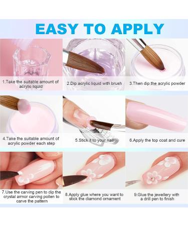 Coosa Acrylic Nail Tools & Glitter Art Kit with Nail Dryer - Professional Manicure Set - Buy Online on GoSupps.com