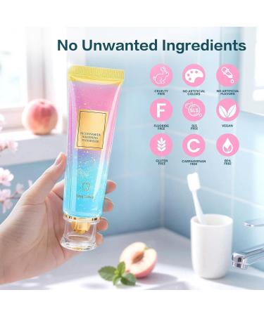 Wayfengli Nicotinamide Whitening Toothpaste - 2 Pack Quicksand Texture Stain Removal Serum - Fluoride Free Deep Cleaning Polish for Coffee & Smoking Stains - Gum Care & Fresh Breath - Buy Online on GoSupps.com