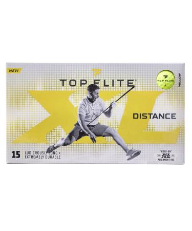 2022 XL Distance Golf Balls Yellow - 15 Pack 2022 Distance Feel Spin Durability Pure Power