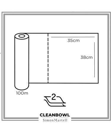 Cleanbowl 100m Toilet Paper for Camping Motorhomes & Caravans | 263 Sheets 2-Layer Comfort Quality - Buy Online on GoSupps.com