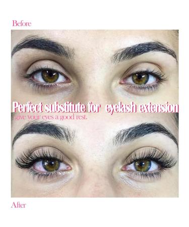 D Curl Natural Eyelash Clusters - 9 Pairs Mega Volume Mink Lash Extensions by Goddvenus - Buy Online on GoSupps.com