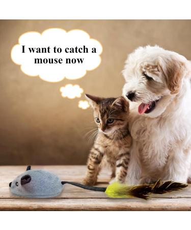 Onenine Electric Cat Toys - Interactive Play Mouse with Spring Tail & USB Cable | Boost Your Cat's Playtime & Combat Boredom - Buy Online on GoSupps.com