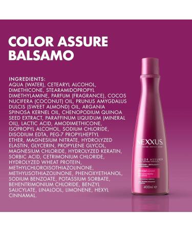 Nexxus Color Assure Conditioner for Colored Hair - Nourishing Elastin & Quinoa Formula for Shine & Long-lasting Color 400ml - International Shipping - Buy Online on GoSupps.com