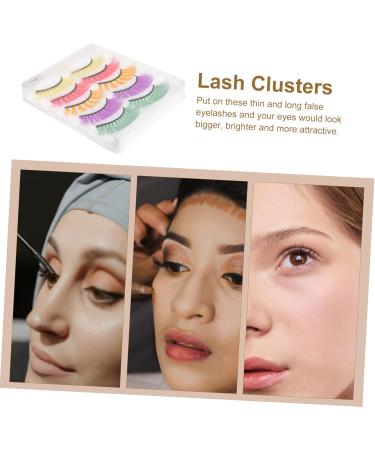 minkissy 5 Pairs Colored False Eyelashes Fake Lashes Natural Dramatic Lashes Performance Eyelashes Artificial Eyelashes Fake Lash Extensions False Lash Fake Lash Cosplay Do It Yourself - Buy Online on GoSupps.com
