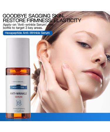 S rum Visage Anti- ge Raffermissant S rum Raffermissant pour le Visage aux 6 Peptides Anti-Wrinkle Serum Soin Visage et Contour des Yeux Soin Hydratant Anti- ge Pour Tous Types de Peaux - Buy Online on GoSupps.com