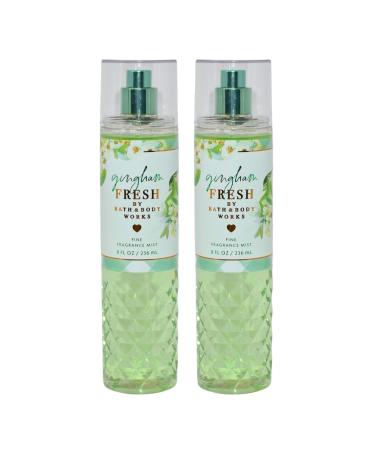 Bath & Body Works Fine Fragrance Mists Set of 2 8oz Each Bottle (Gingham Fresh)