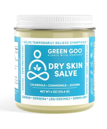 Green Goo Dry Skin Salve All-Natural Moisturizer for Hydrating The Body & Face Helps Alleviate Symptoms of Chronic Skin Conditions 4 Oz Dry Skin 4 Ounce (Pack of 1)
