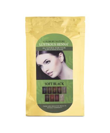 Soft Black Color By Nature Lustrous Henna 100 grams