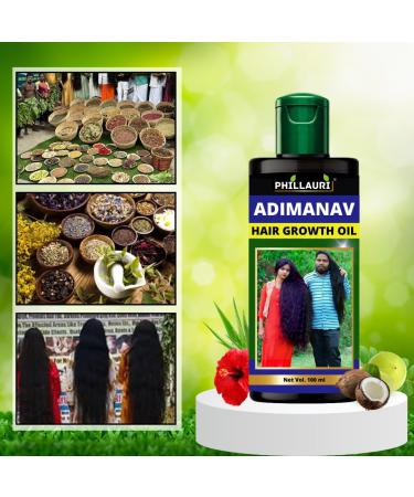Buy Adivasi Herbal Hair Oil - Ayurvedic Hair Care for Growth & Shine | International Shipping Available - Buy Online on GoSupps.com