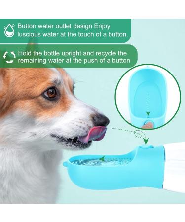 Osportfun Portable Dog Water Bottle - 550ml Leak-Proof Dispenser with 100ml Food Container & Activated Carbon Filter for All Dog Sizes - Buy Online on GoSupps.com