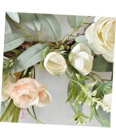 Zerodeko Vines Decor Silicone Ear Covers Flower Wreaths for Front Door Artificial Plants Wreath for Front Door Chritmas Decor Gold Fruit Bowl Garland Window Wooden Wall Hanging - Buy Online on GoSupps.com