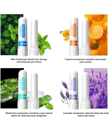 Nasal Sticks Portable Nasal Stick for Daily Refreshing Nose Inhaler Sticks Nose Inhaler Boost Energy Set Natural Cool Refreshing Sensation White-1 1 pack - Buy Online on GoSupps.com
