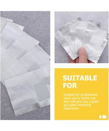 Toyvian Lot de 100 Feuilles D Aluminium Emboss es pour Ongles Tampons Dissolvants Outil pour Retirer Vernis Gel et Acrylique Kit Pratique pour Manucure Domicile et Salon Professionnel - Buy Online on GoSupps.com